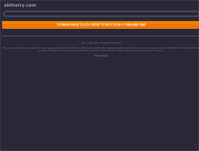 Tablet Screenshot of akthairy.com